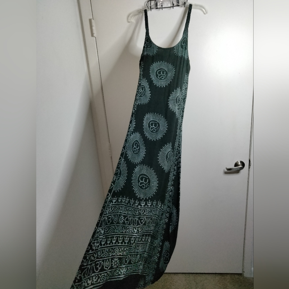 Gypsy Rose (Free Size) Multicolored Braided Straps Cotton Blend Midi Maxi Dress